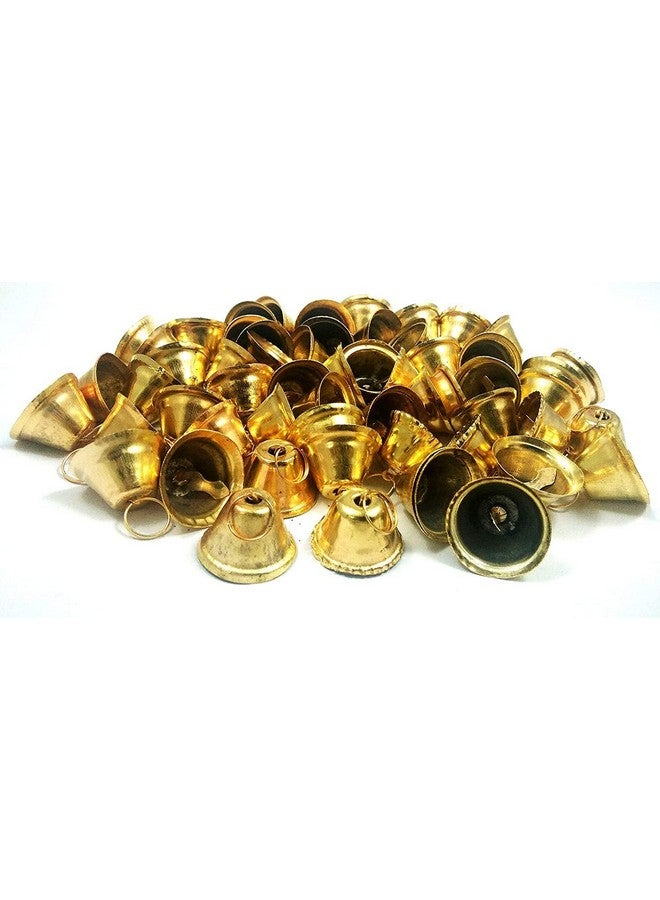SVDK 50 Pieces Metal Golden Bells Used for Hobby Crafts and Other Craft Works for Decor (1.5cm) - Image 2