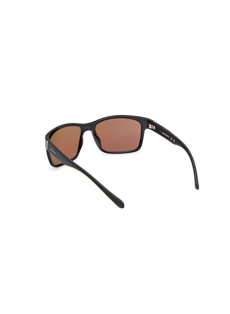 SKECHERS Plastic Square Full Rim Men Polarized Sunglass - Image 5