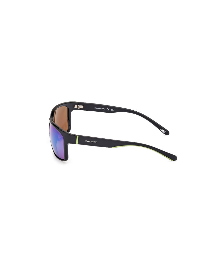 SKECHERS Plastic Square Full Rim Men Polarized Sunglass - Image 4