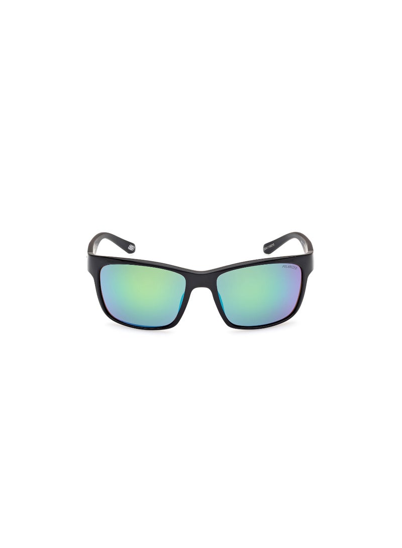 SKECHERS Plastic Square Full Rim Men Polarized Sunglass - Image 2