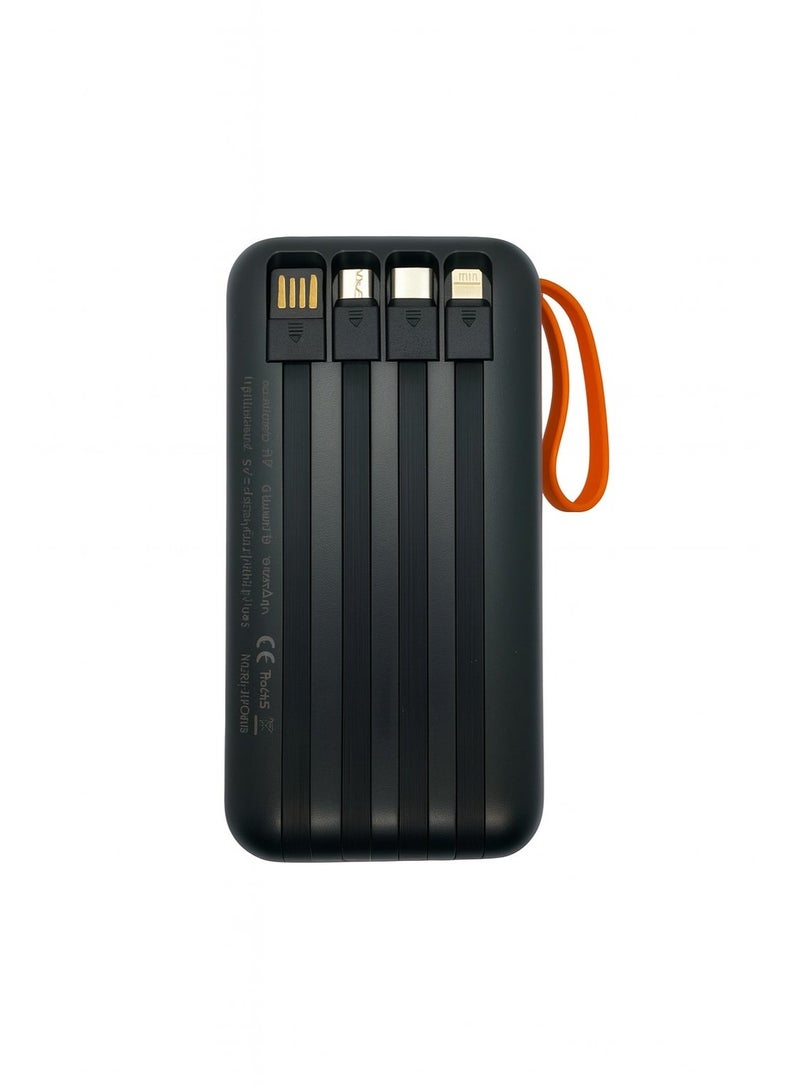 فوجي باور بانك فوجي بسعة 20000 مللي أمبير مع شحن سريع بقوة 22.5 واط | منفذ USB-C بتقنية PD ومنفذ USB واحد | كابل شحن متعدد | مصباح تخييم | شاحن محمول عالي السعة لأجهزة آيفون وسامسونج وآيباد وغيرها | مثالي للاستخدام في الهواء الطلق والتخييم والمنزل - Image 2