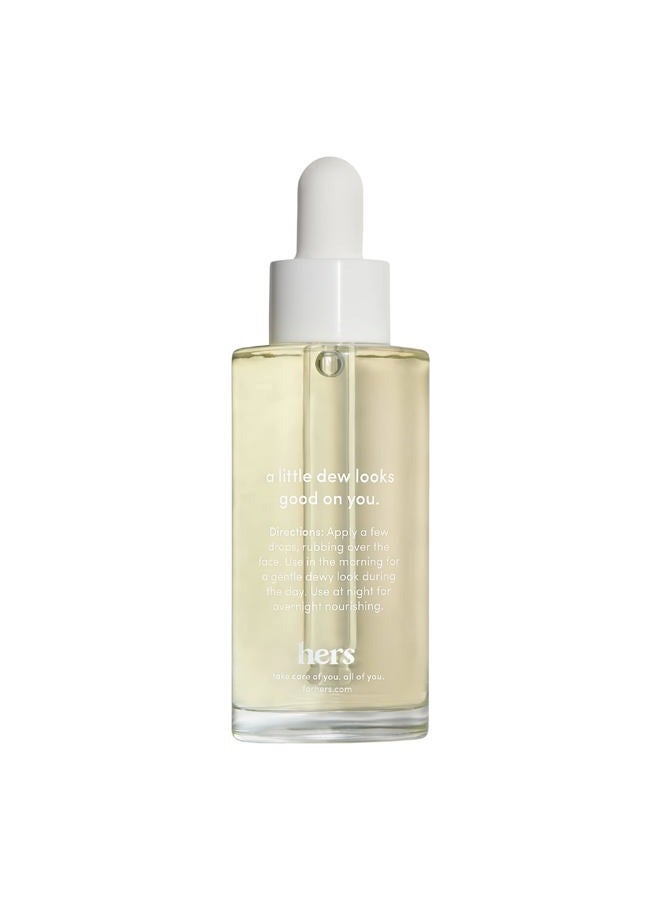 HIMS & HERS hers Effortless Glow Face Oil - Anti Aging Facial Oil for Glowing Skin - Softens, Hydrates, Smoothes Wrinkles - Contains Jojoba Oil, Tea Tree Oil, Rosehip - 1 fl Oz - Image 4