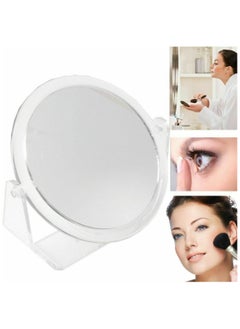Arabest Magnifying Vanity Mirror With Stand - Small Cosmetic Makeup Mirror | Bathroom Shaving Circle Mirror, Dressing Table Mirror, Beauty Mirror | Travel Car Portable Mirror | Double Sided Round Mirror  - Image 2