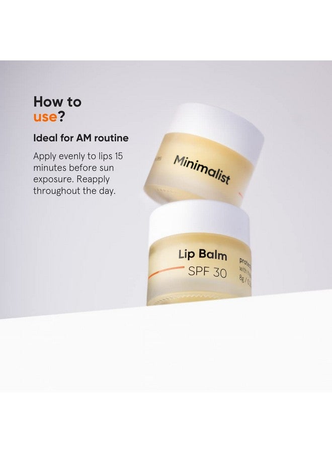 MINIMALIST بلسم شفاه مينيملست SPF 30 مع السيراميدات وحمض الهيالورونيك | حماية وترطيب الشفاه | للنساء والرجال | 8 جرام، أبيض فاتح - Image 5