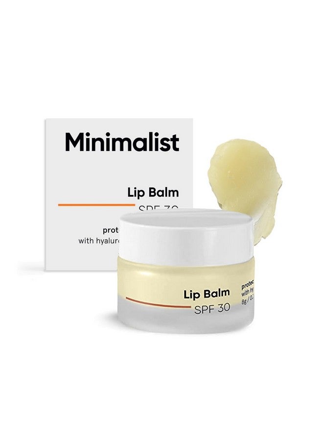 MINIMALIST بلسم شفاه مينيملست SPF 30 مع السيراميدات وحمض الهيالورونيك | حماية وترطيب الشفاه | للنساء والرجال | 8 جرام، أبيض فاتح - Image 1