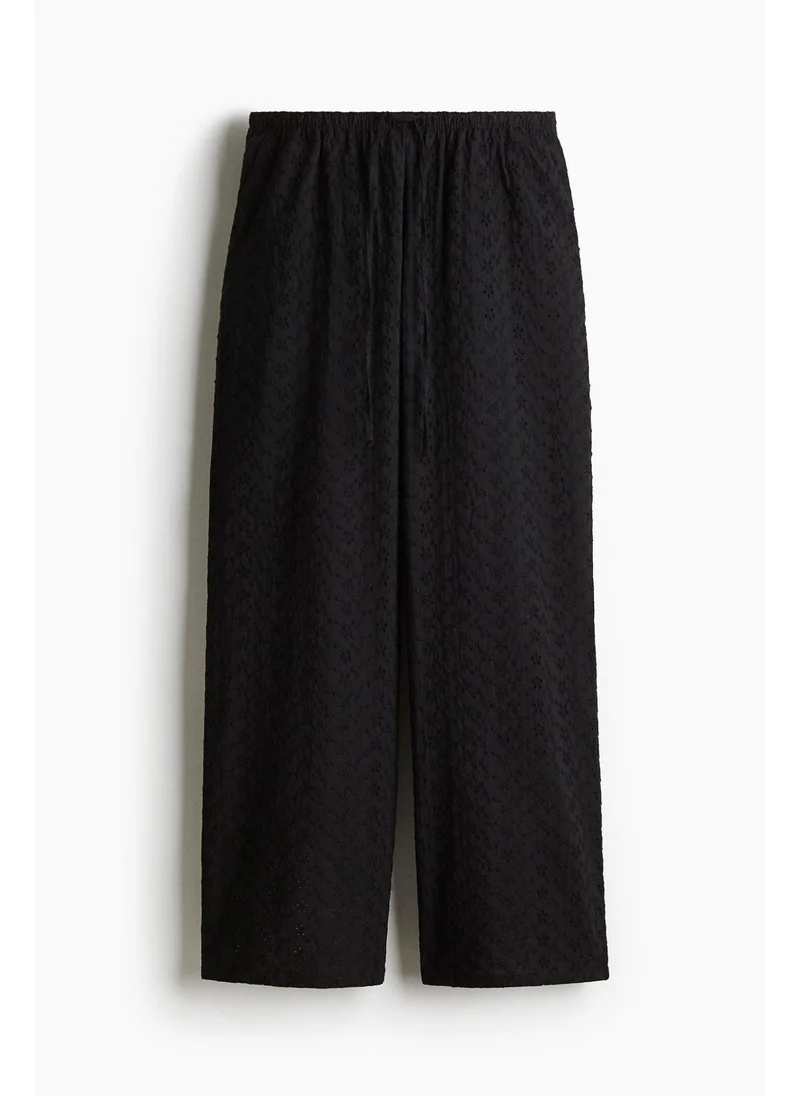 H&M Straight drawstring trousers