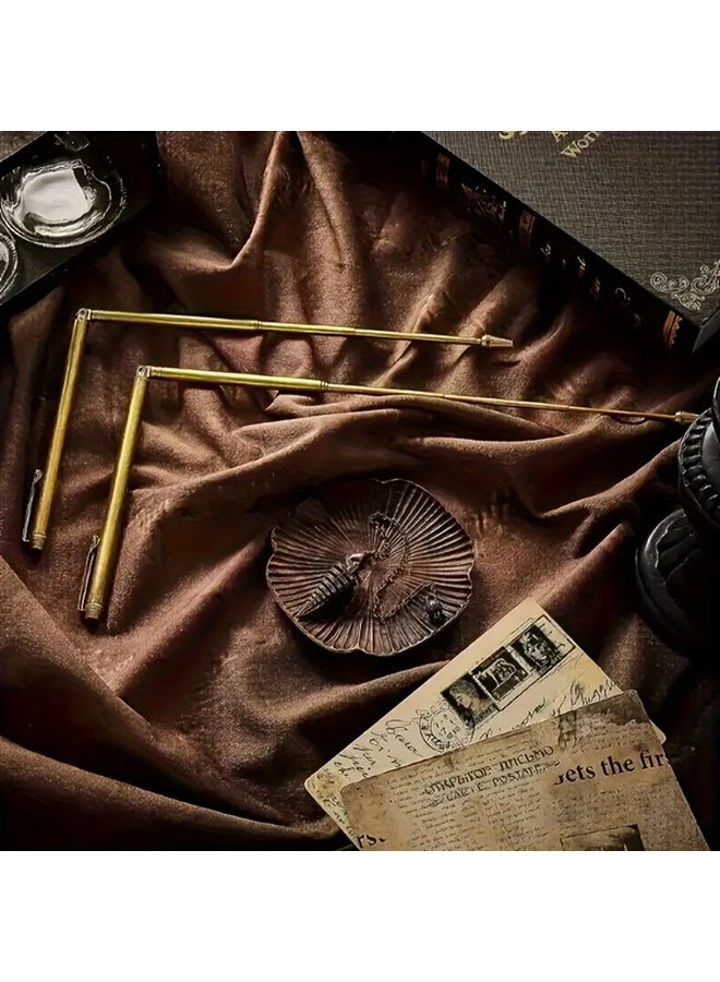 2pcs Copper Dowsing Rods Retractable Divining Rod For Gold Water Treasure Hunting - Image 2