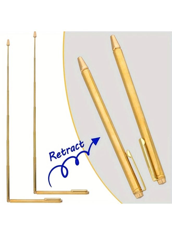 2pcs Copper Dowsing Rods Retractable Divining Rod For Gold Water Treasure Hunting - Image 1