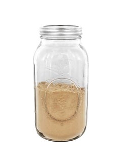 Ball 6-Piece Tinplate Steel Lid Wide Mouth BPA-Free Glass Mason Jar Clear and Silver 1.89 L 68100  - Image 3