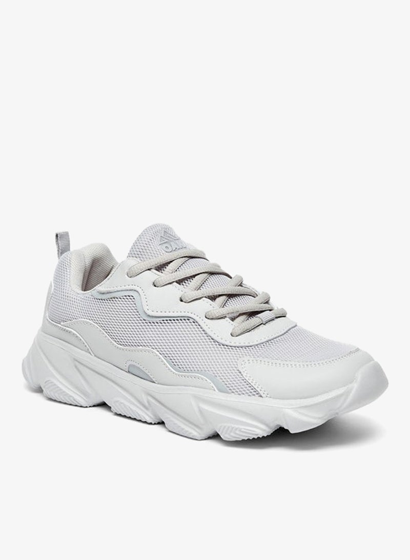 Oaklan by Shoexpress Textured Lace-Up Sports Shoes - Image 3