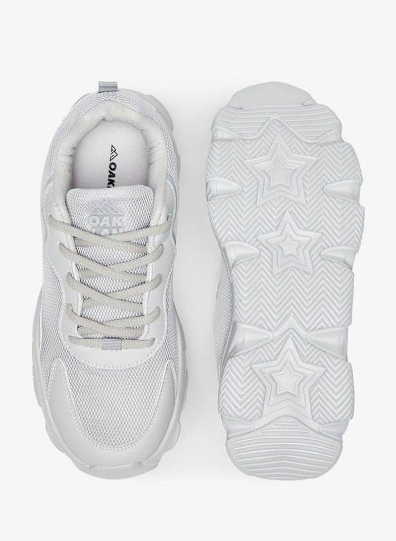 Oaklan by Shoexpress Textured Lace-Up Sports Shoes - Image 4