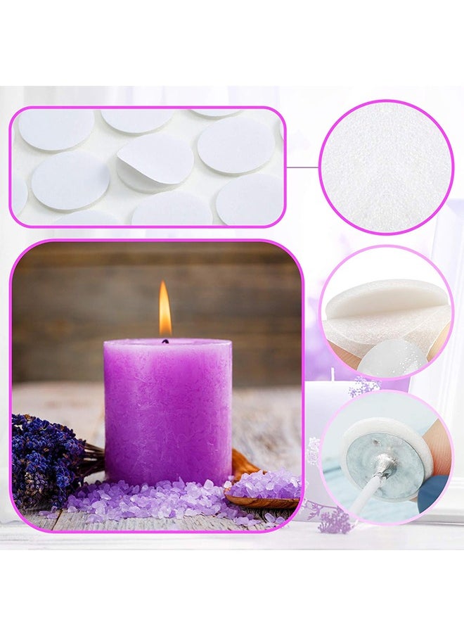 HY 600 Pieces Candle Wick Stickers, Wax Stickers Candle Wick Glue Heatproof Glue Adhere Steady in Hot Wax Double-Sided Stickers for Candle Making  - Image 3
