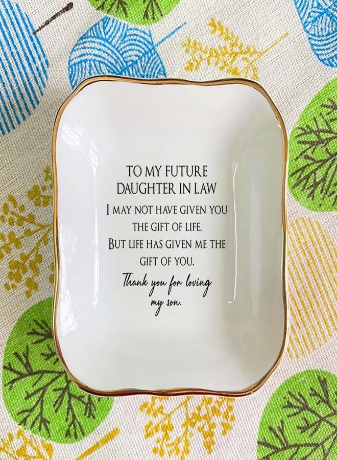 BAT TRANG Ceramic Trinket Tray, Future Daughter in Law Wedding Gift, Bridal Shower, Gifts for Bride from Mother in Law, Birthday Gift from Mom (Future Daughter in Law) - Image 5