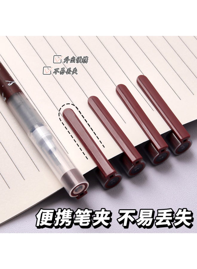 HELPS Creative Cartoon Direct Liquid Ball Pen Suit Quick-drying 0.5mm Needle Head Student Examination Smooth Black Gel Pen - Image 4