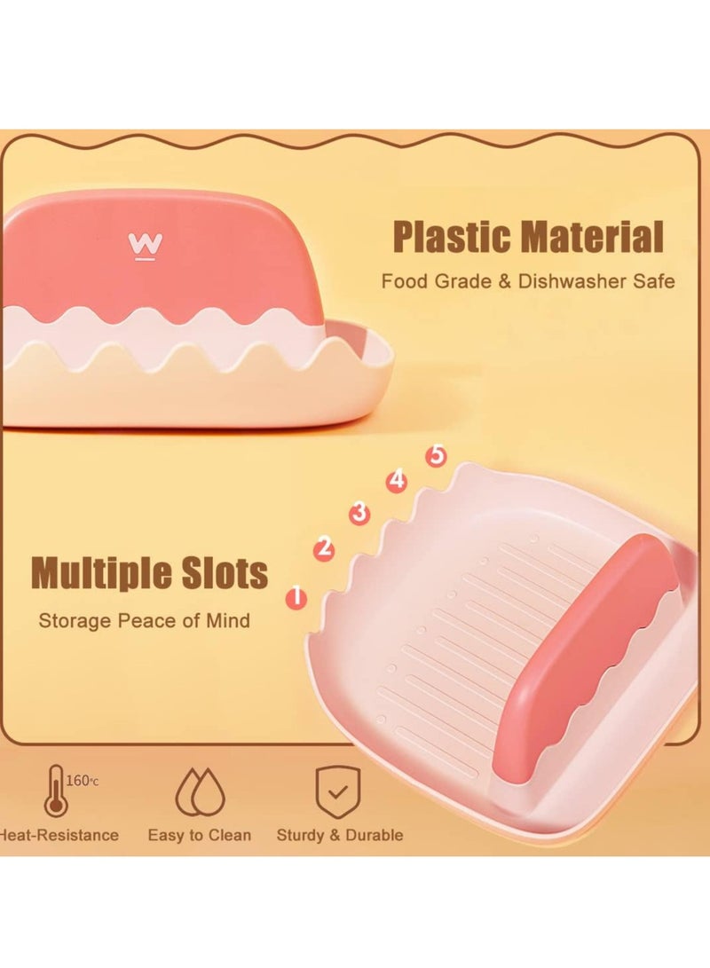 إسكدنيا 2 حزمة ريس لوحة الفرن للمطبخ، حامل الأعشاب الكبيرة مع حامل رأس القدر للطهي - Image 2