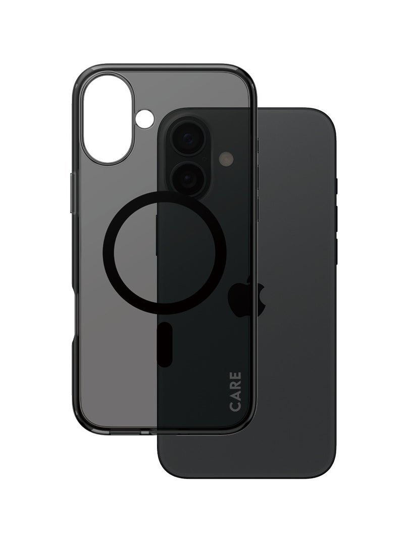 PanzerGlass حافظة هاتف CARE من PanzerGlass® Smokey MagSafe لهاتف Apple iPhone 16 Plus، مختبرة للسقوط من ارتفاع 4.8م، مصنوعة من البلاستيك المعاد تدويره، ضمان ضد الاصفرار، حماية معززة للكاميرا - Image 2