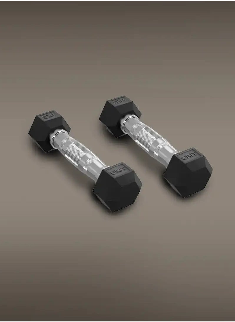 GRIT GRIT Hex Dumbbells - 1 kg Pair  - Image 1
