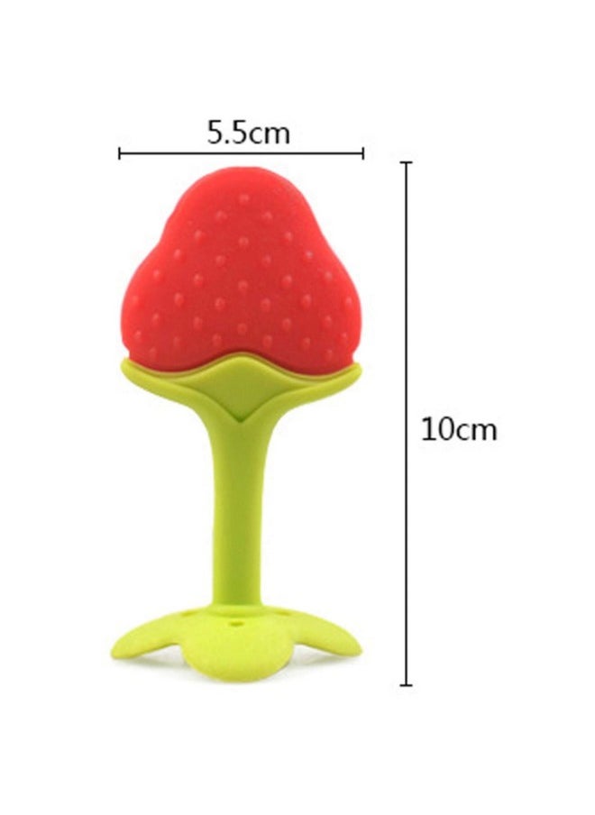 The Little Lookers Baby Silicone Fruit Shape Teether (Multicolour Pack Of 3)  - Image 3
