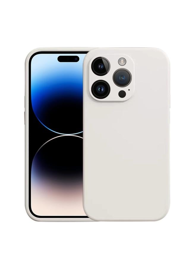 For iPhone 14 Pro Liquid Silicone MagSafe Phone Case(White) 