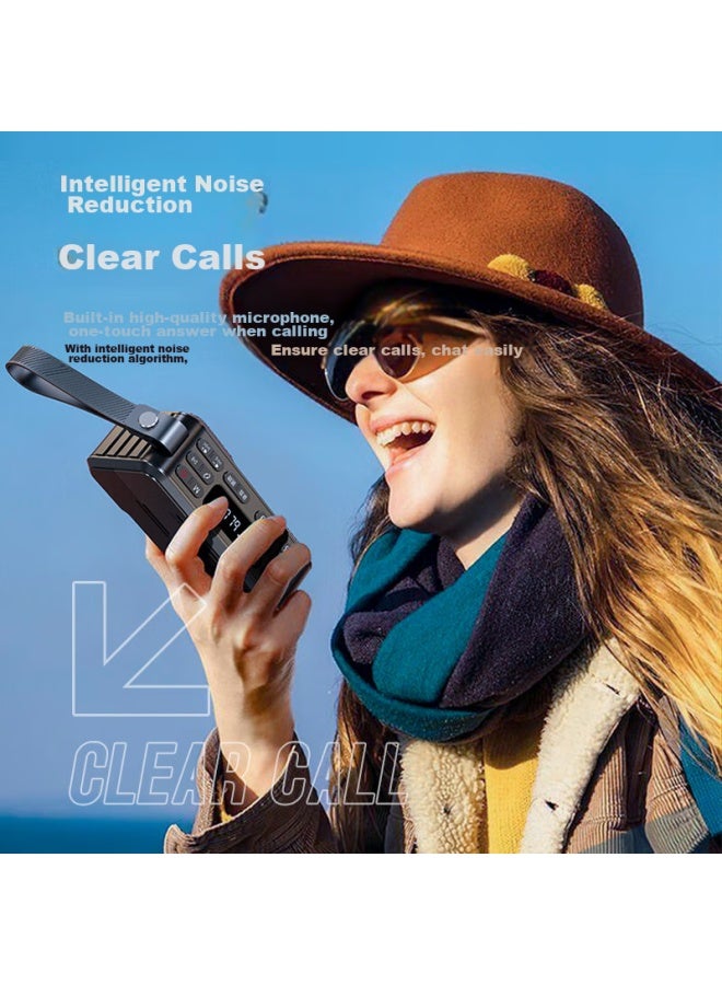 Sansui مكبر صوت بلوتوث م37، مكبر صوت محمول متعدد الوسائط في الهواء الطلق، مكبر صوت صغير ميني، مضخم صوت، راديو قابل لإدخال بطاقة، مشغل موسيقى، أخضر - Image 4