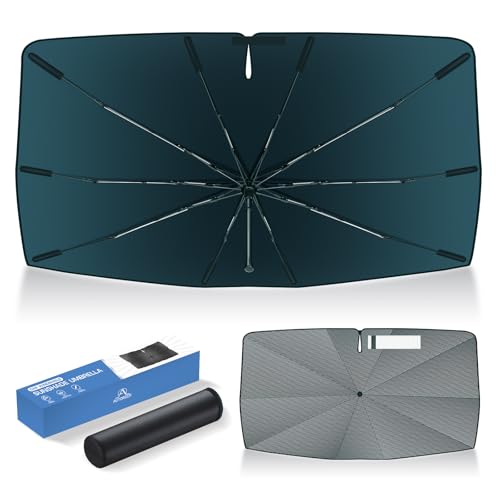 Autorder Windshield Sun Shade Umbrella for 20162026 Honda Pilot AccessoriesUpgraded Ice Crystal MaterialEasy Setup Umbrella Sunshade for Car Windshield100 Sun Blocking - Image 1