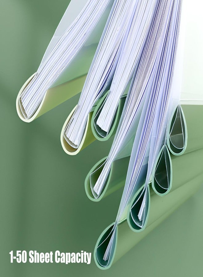 LamChyar 40 Pack Report Covers with 60 Sticky Tabs, Clear Report Covers with Sliding Bar, Clear Report Covers for A4 Paper, Presentation Folder with Marker Sticky Tabs(Gradient Color) - Image 5