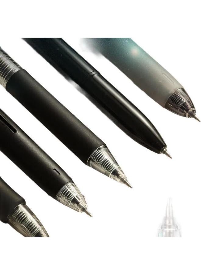 M.G Chenguang (M&G) Stationery 0.5Mm Black Quick-Drying St Exam Pen Set, Midnight Starry Sky Black Gel Pen, Exam And Office Use High-Quality Retractable Pen, 5-Pack Hagp2227A - Image 3