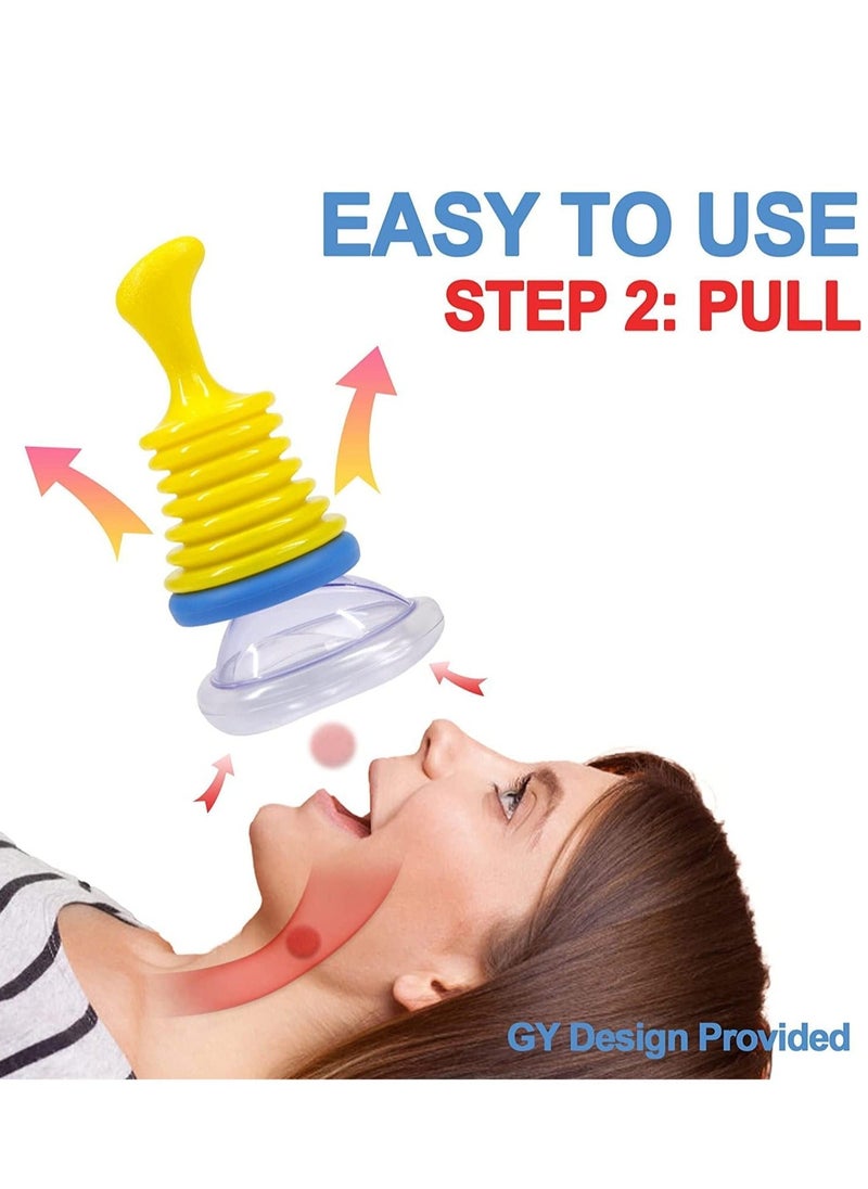 Generic - 2pcs Choking Rescue Device for Kids and Adults, Portable Airway Assist Device, First Aid Choking Device for Kids and Adults with 4 masks of different sizes - Image 1