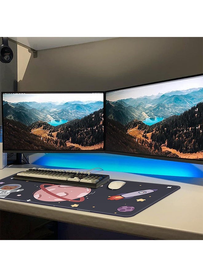 Peachjoy Kawaii Desk Mat,Cute Mouse Pad,Large Gaming Desk Mouse mat Cartoons Keyboard Pad,Laptop Desk Mat for Gaming, Writing, or Home Office Work 32 x 12 in - Image 2