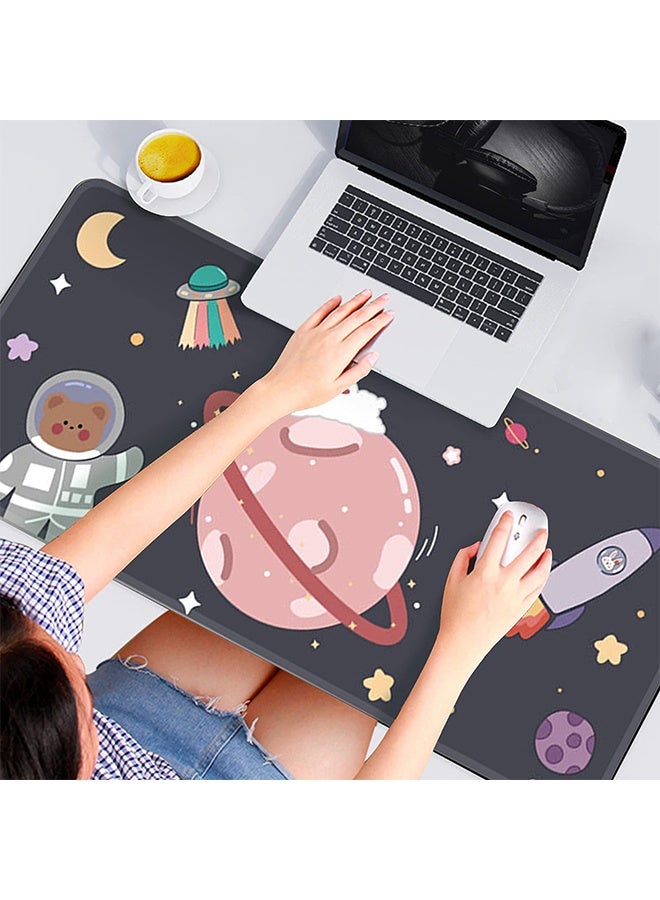 Peachjoy Kawaii Desk Mat,Cute Mouse Pad,Large Gaming Desk Mouse mat Cartoons Keyboard Pad,Laptop Desk Mat for Gaming, Writing, or Home Office Work 32 x 12 in - Image 3