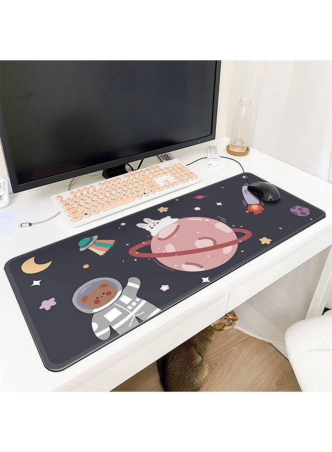 Peachjoy Kawaii Desk Mat,Cute Mouse Pad,Large Gaming Desk Mouse mat Cartoons Keyboard Pad,Laptop Desk Mat for Gaming, Writing, or Home Office Work 32 x 12 in - Image 5
