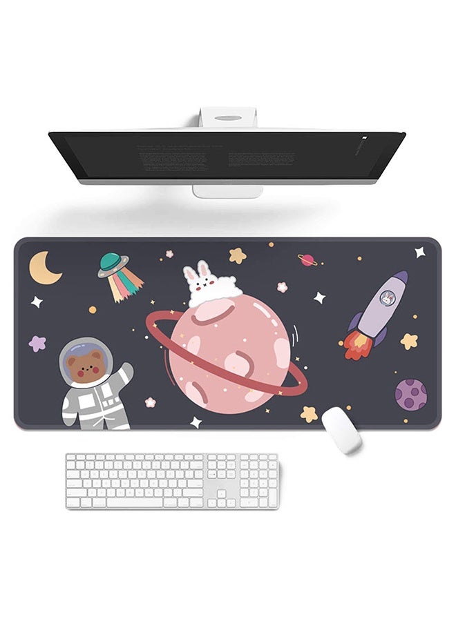 Peachjoy Kawaii Desk Mat,Cute Mouse Pad,Large Gaming Desk Mouse mat Cartoons Keyboard Pad,Laptop Desk Mat for Gaming, Writing, or Home Office Work 32 x 12 in - Image 1