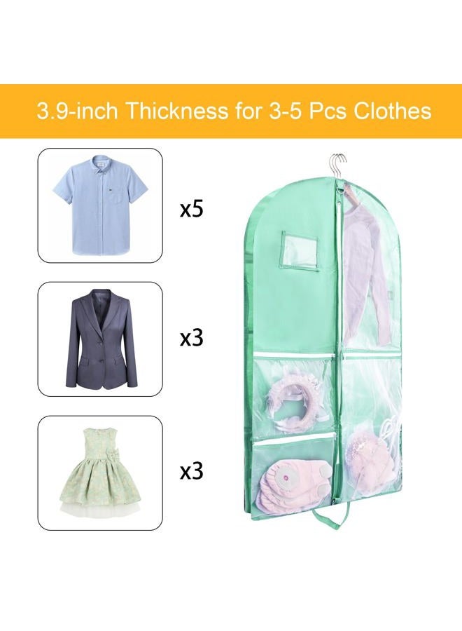 QEES Garment Bag,1 Pack Garment Bags For Travel,Dance Costumes Bag,Dance Garment Bags For Dancers,Kids Garment Bags For Hanging Clothes,Dance Recital Bags,40Inch Garmet Bag wtih Buckle - Image 5