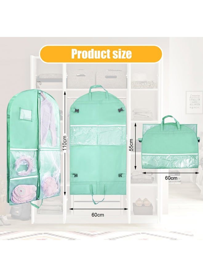 QEES Garment Bag,1 Pack Garment Bags For Travel,Dance Costumes Bag,Dance Garment Bags For Dancers,Kids Garment Bags For Hanging Clothes,Dance Recital Bags,40Inch Garmet Bag wtih Buckle - Image 2