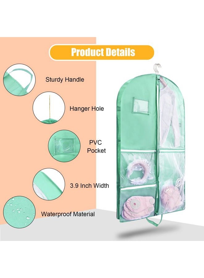 QEES Garment Bag,1 Pack Garment Bags For Travel,Dance Costumes Bag,Dance Garment Bags For Dancers,Kids Garment Bags For Hanging Clothes,Dance Recital Bags,40Inch Garmet Bag wtih Buckle - Image 3