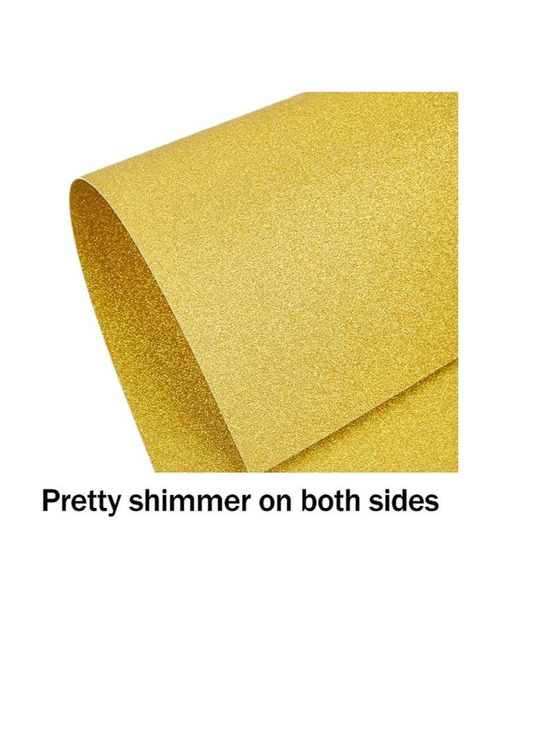 Terabyte ورق لامع ذهبي، أوراق مكتبية جميلة من ورق الكاردستوك - Image 2