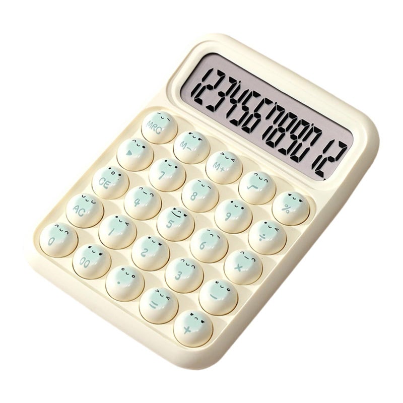 Professional Bread Electronic Calculator 12 Digit Display Portable Creative Colorful Milk Blue - Image 2