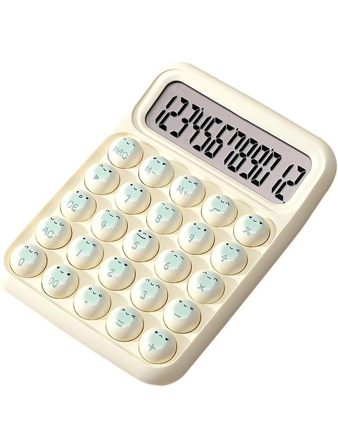 Professional Bread Electronic Calculator 12 Digit Display Portable Creative Colorful Milk Blue - Image 1