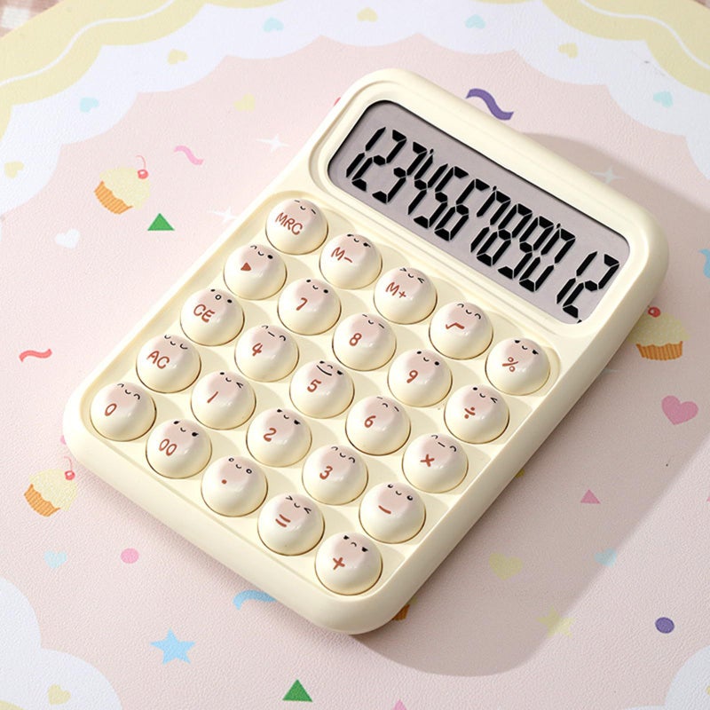 Professional Bread Electronic Calculator 12 Digit Display Portable Creative Colorful Milk Blue - Image 5