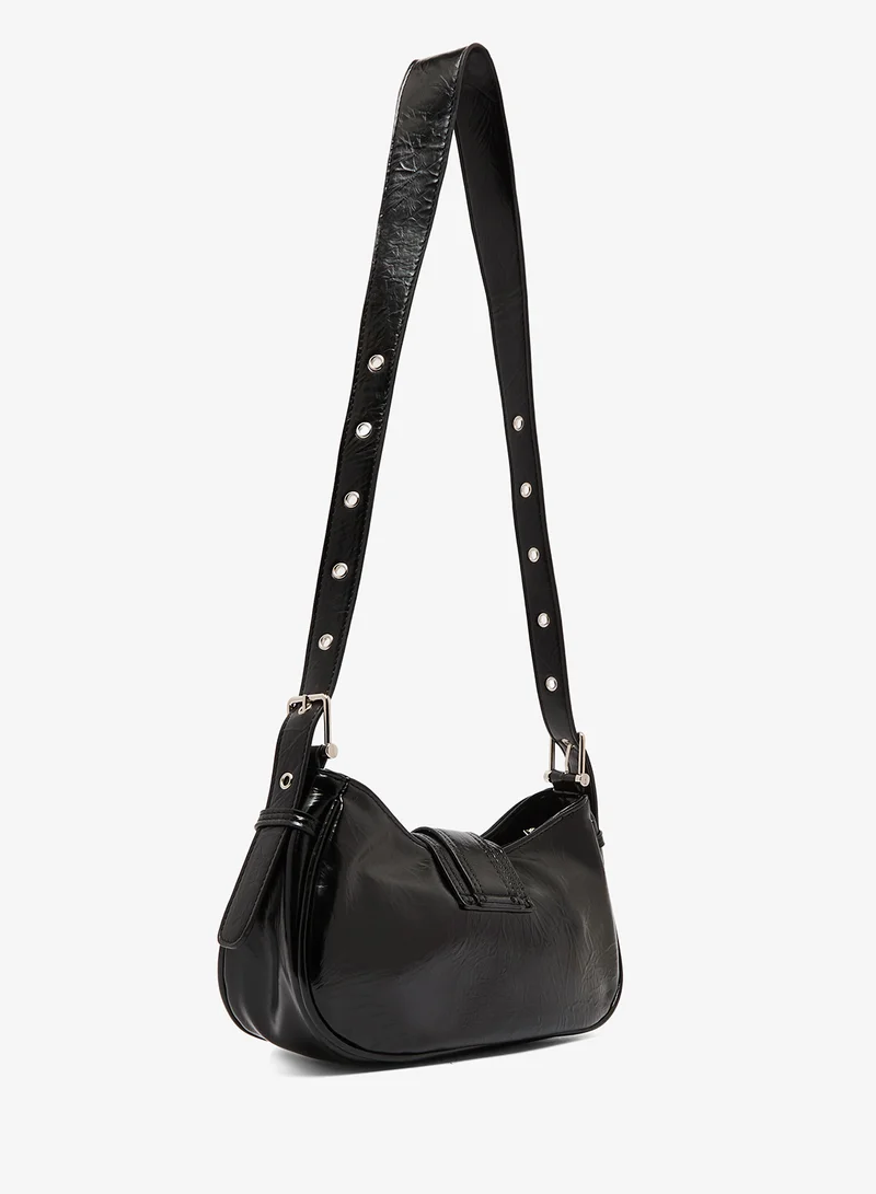 ELLA East-To-West Metal Buckle Bag