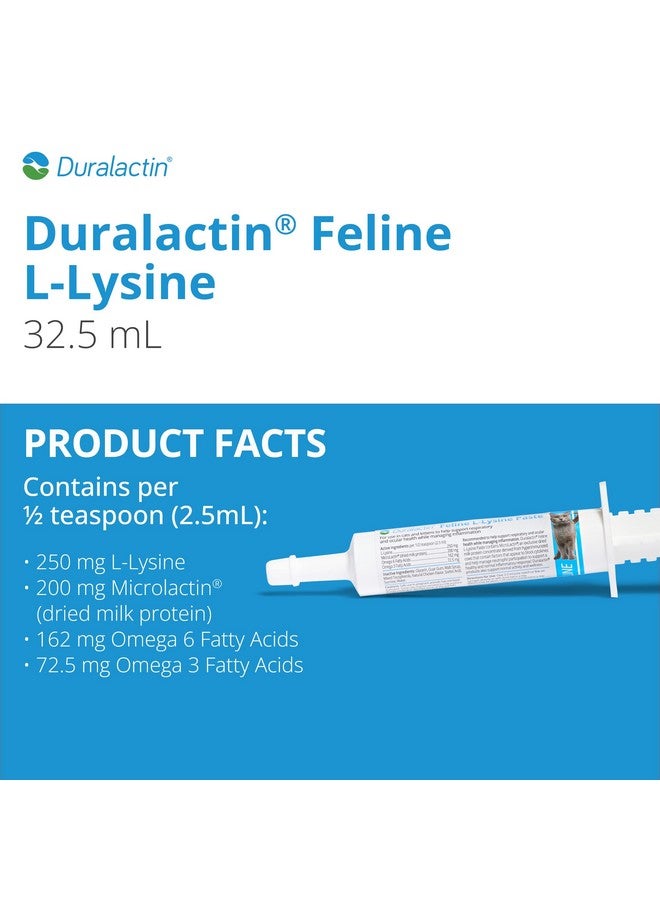 PRN Pharmacal Duralactin Feline L-Lysine Paste for Cats & Kittens - Supports Feline Joint, Respiratory & Ocular Health - Natural Chicken-Flavored Paste to Help Manage Soreness - 32.5mL (3 Pack) - Image 2