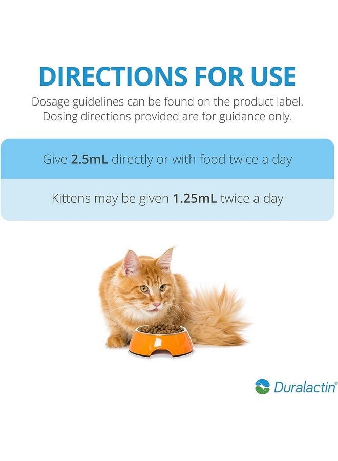 PRN Pharmacal Duralactin Feline L-Lysine Paste for Cats & Kittens - Supports Feline Joint, Respiratory & Ocular Health - Natural Chicken-Flavored Paste to Help Manage Soreness - 32.5mL (3 Pack) - Image 4