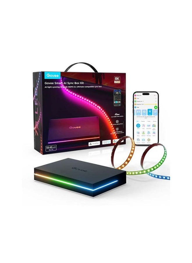 Govee AI Sync Box HDMI 2.1 with strip ligth for 55-65"TV MAX - Image 1