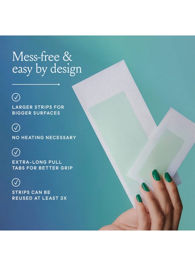 Billie Wax Kit - Body & Underarm - Easy & Convenient - No Heat - Made With Aloe & Avocado Oil - Vegan Soft-Gel - 36 wax strips - 6 post-wax serum wipes - Image 2