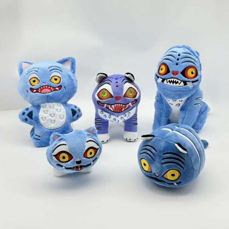 Y&D New Blue Tiger K-pop Demon Hunter Super Soft Plush Pillow – PP Cotton Polyester Stuffed Animal Toy for Birthdays, Collectible Mesh Doll - Image 4