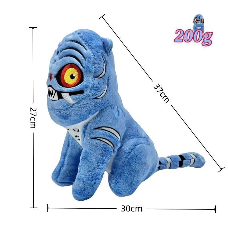 Y&D New Blue Tiger K-pop Demon Hunter Super Soft Plush Pillow – PP Cotton Polyester Stuffed Animal Toy for Birthdays, Collectible Mesh Doll - Image 1