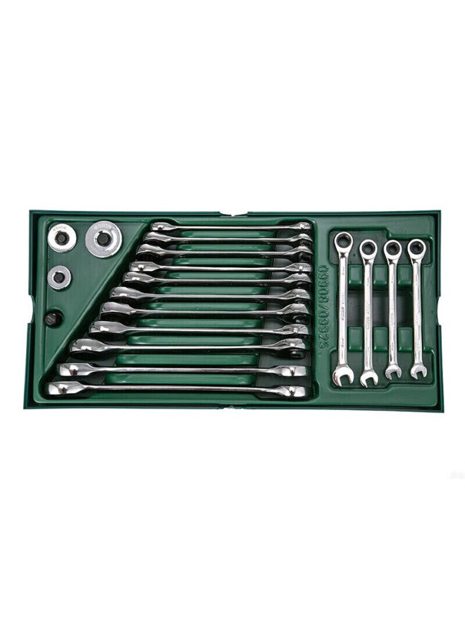 Sata 09908 19-piece Fully Polished Dual-use Ratchet Wrench Set - Image 2