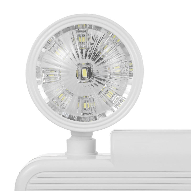 White LED Emergency Light 8 Hour Battery Backup Wall Mount for Stairway Hallway Power Outage - Image 5