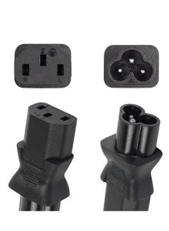 KASTWAVE 2 Pack C13 Female to Male C6 Power Adapter, C13 to C6 3-Pin AC Converter Plug, Laptop Mains Cable Converter  - Image 2