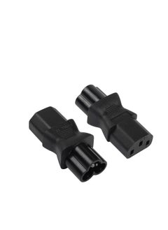 KASTWAVE 2 Pack C13 Female to Male C6 Power Adapter, C13 to C6 3-Pin AC Converter Plug, Laptop Mains Cable Converter  - Image 1